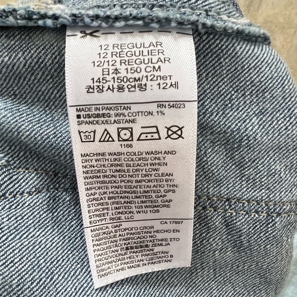 GAP Girl’s Jean Legging - Size 12 - Picture 5 of 6